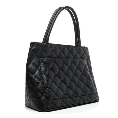 Chanel Caviar Quilted Medallion Tote Black 2 of 4
