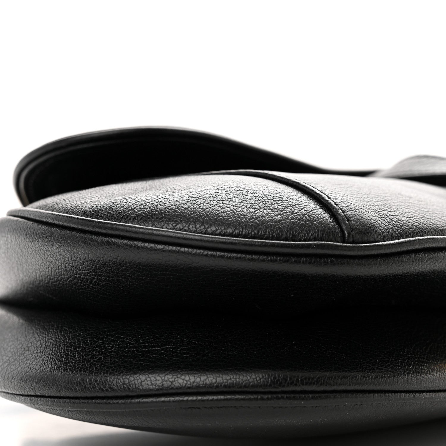 Christian Dior Calfskin Saddle Bag Black 9 of 12