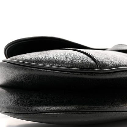 Christian Dior Calfskin Saddle Bag Black 9 of 12