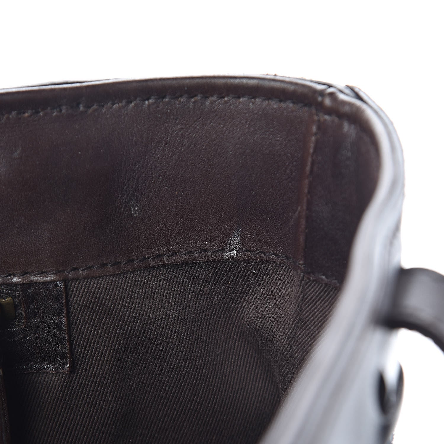 Gucci Monogram Calfskin Tote Dark Brown 7 of 18