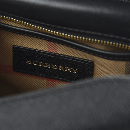 Burberry Soft Grain Calfskin Small Buckle Zip Bag Black 8 of 11