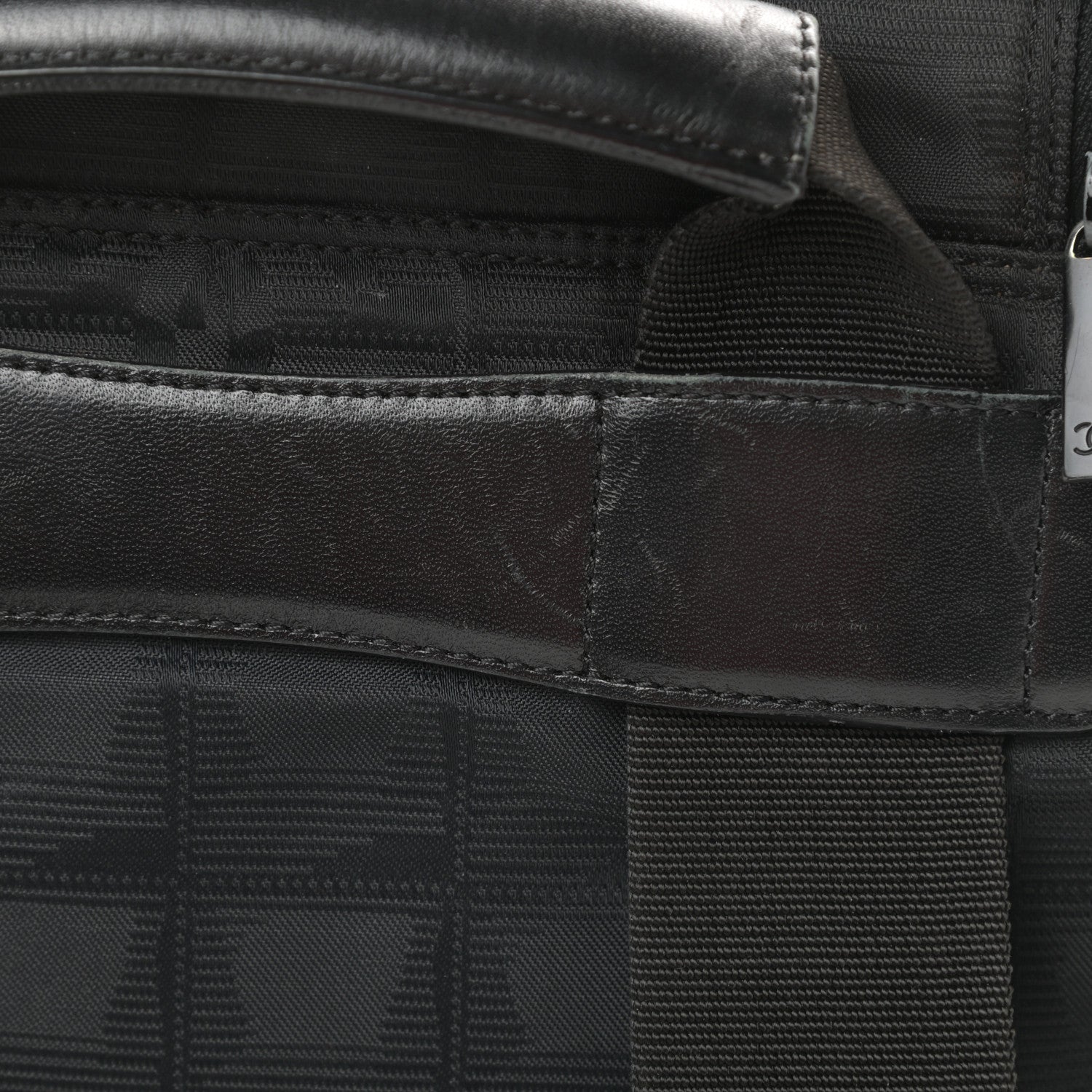 Chanel Nylon Travel Backpack Black 14 of 15