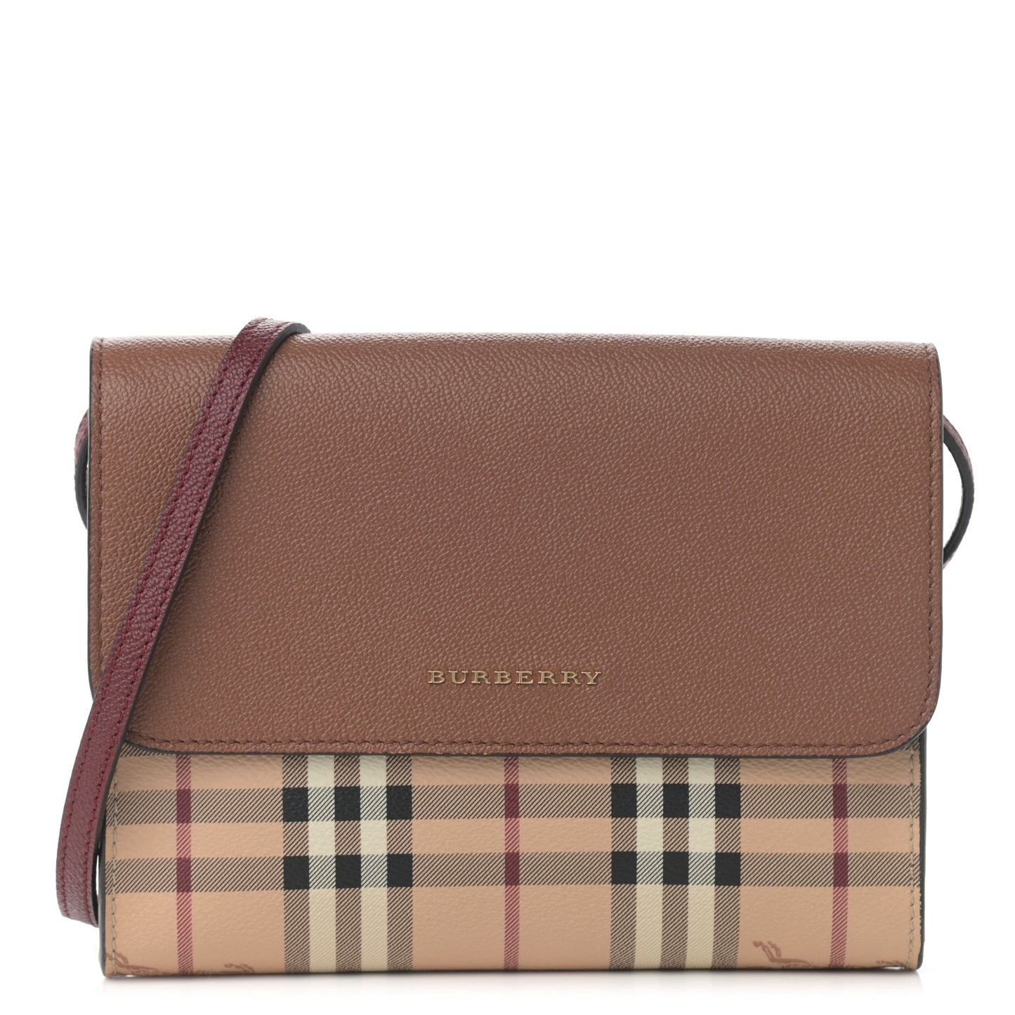 Haymarket Check Small Loxley Crossbody Bright Toffee