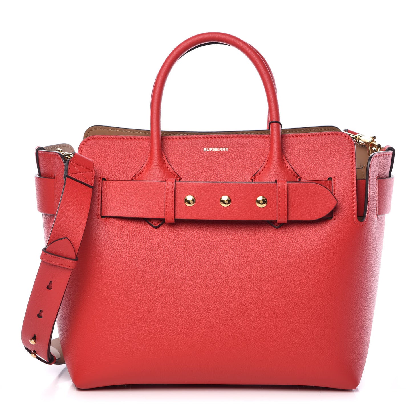 Soft Grain Calfskin Small Belt Bag Bright Military Red