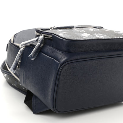 MCM Calfskin Visetos Floral Leopard Klassik Small Stark Backpack Blue Black 7 of 8