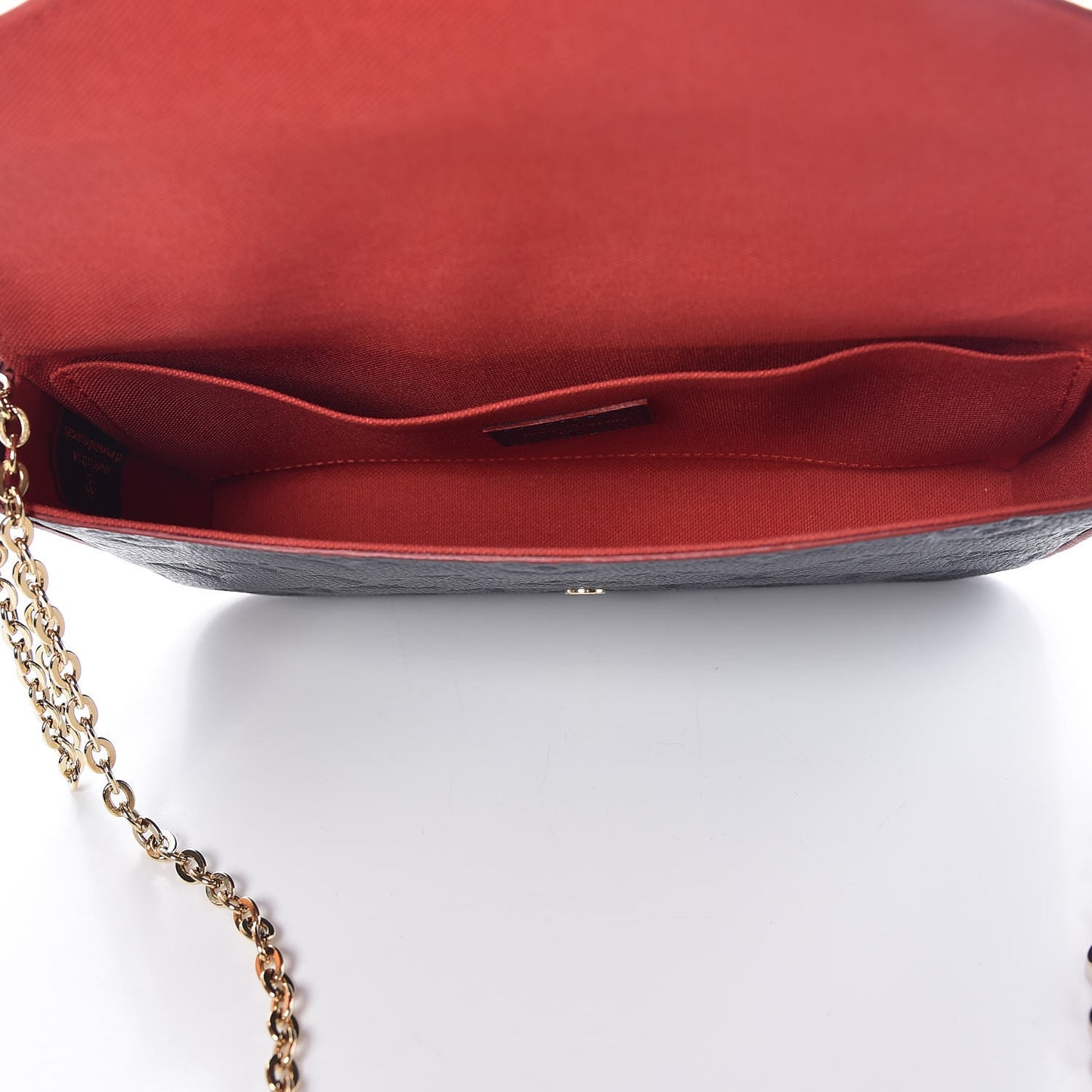 Empreinte Pochette Felicie Chain Wallet Marine Rouge
