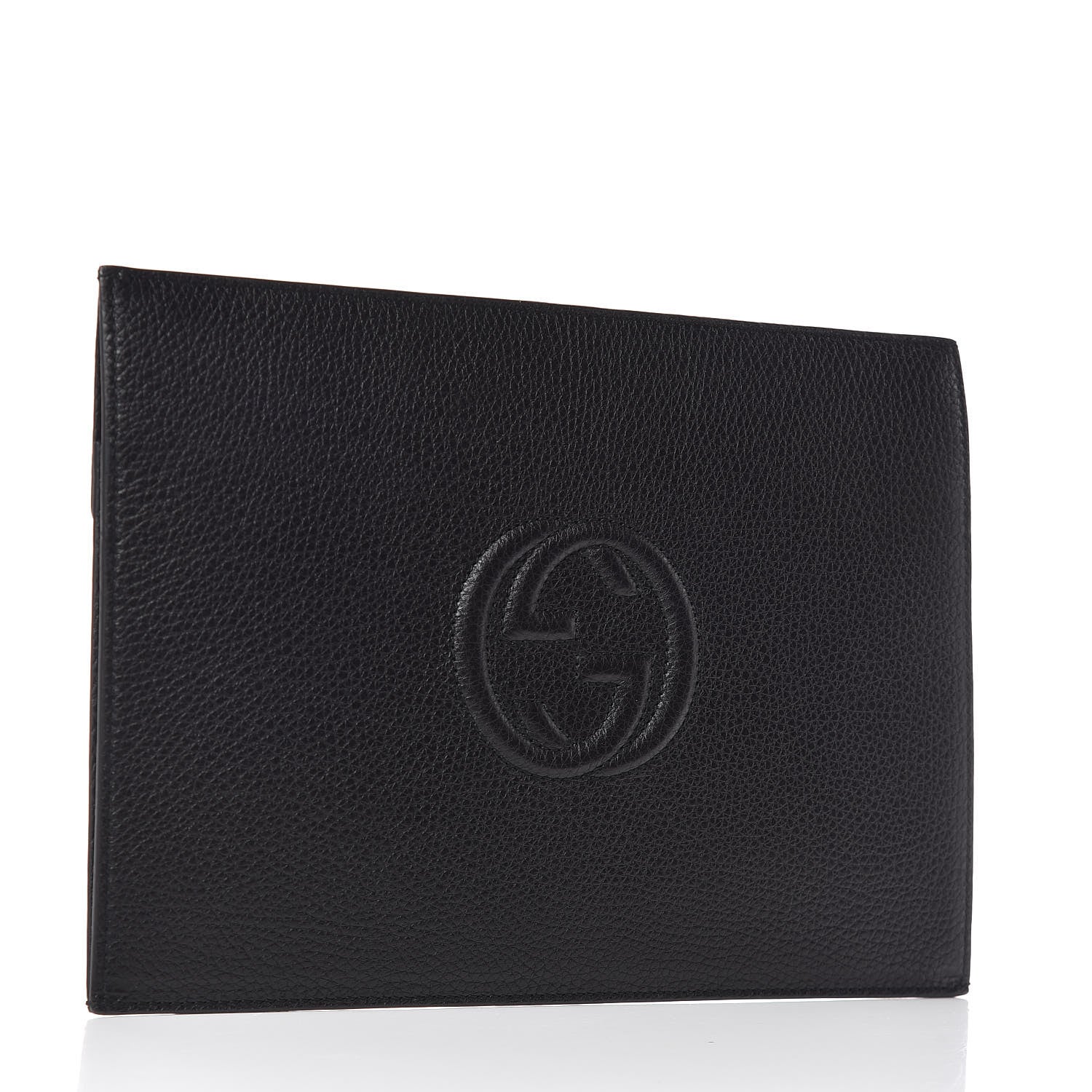 Gucci Pebbled Calfskin Soho Document Holder Black 3 of 8