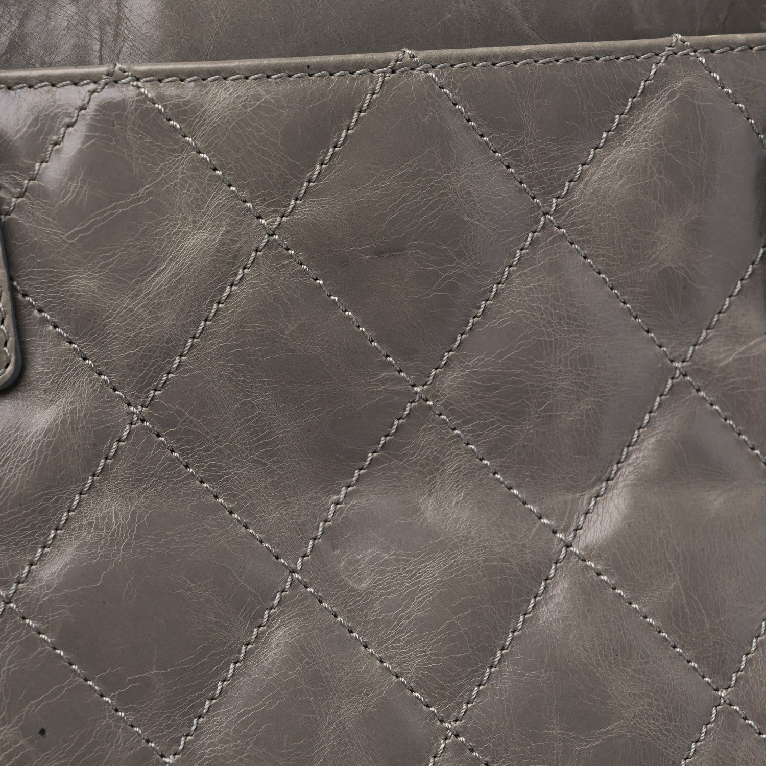 Chanel Glazed Calfskin Small New Portobello Grey 15 of 17