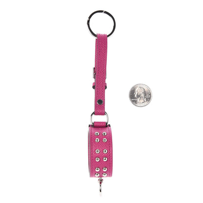 Hermes Epsom Collier de Chien Anneau Key Holder Rose Pourpre 2 of 5