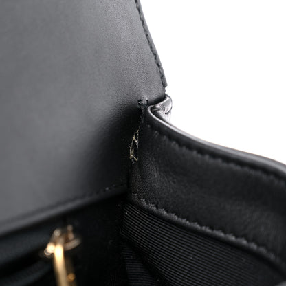 Chanel Patent Calfskin Quilted New Medium Boy Flap Black 12 of 15