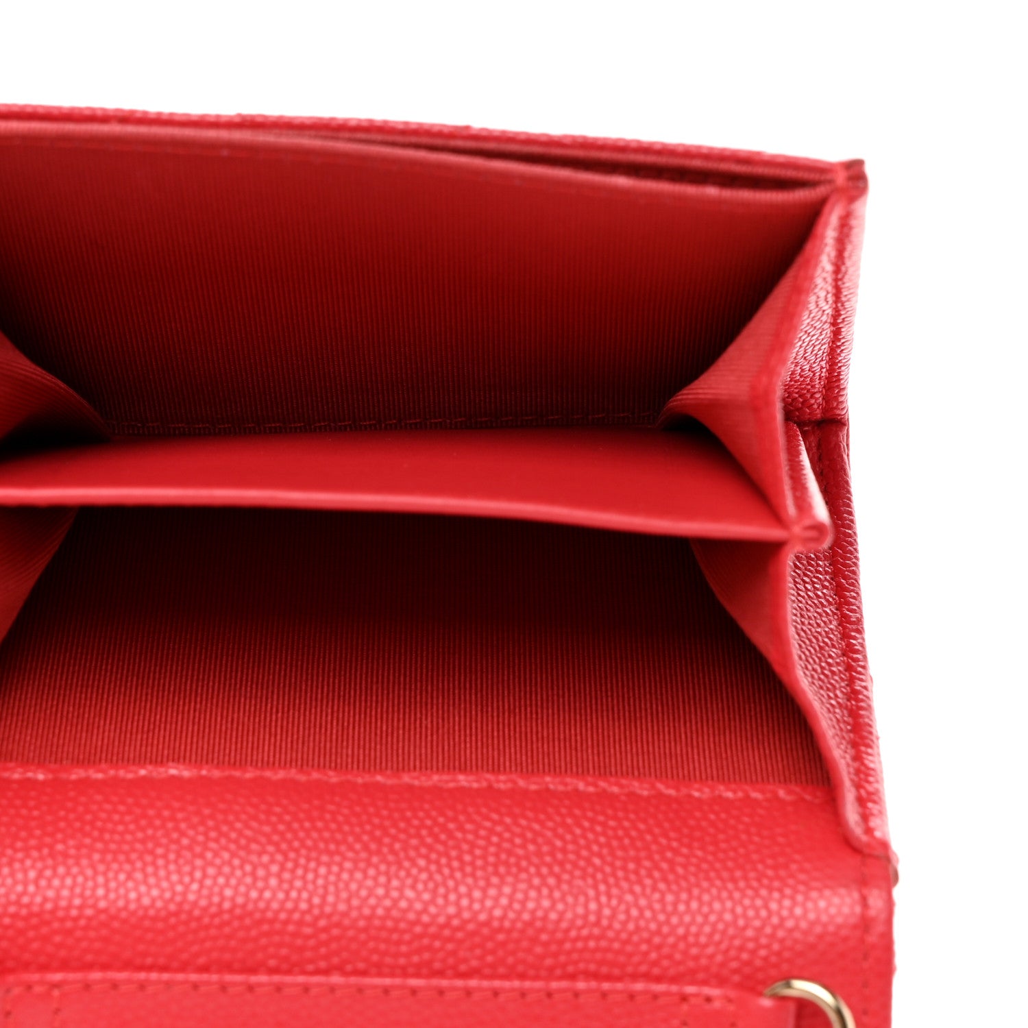 Chanel Caviar Quilted Flap Card Holder On Chain Dark Pink 5 of 7