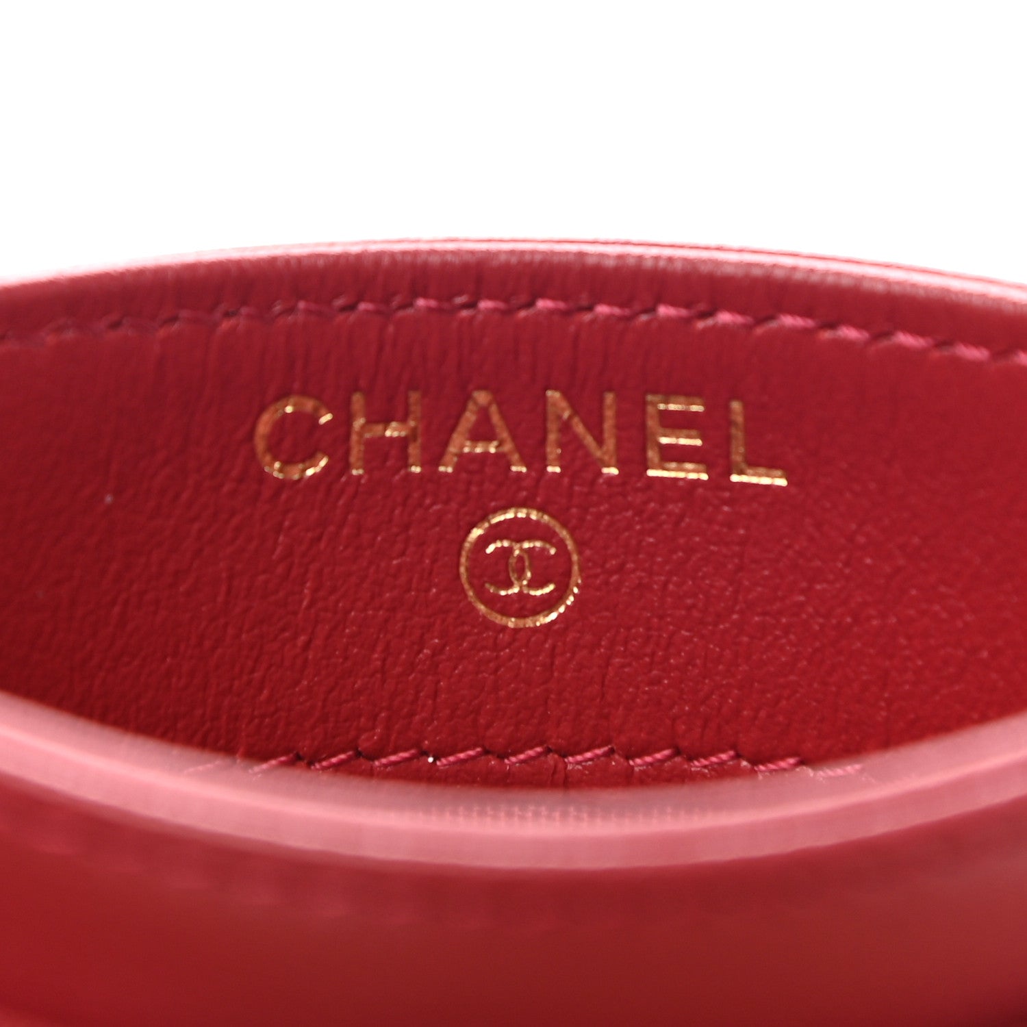 Chanel Goatskin Quilted Chanel 19 Card Holder Red 6 of 8