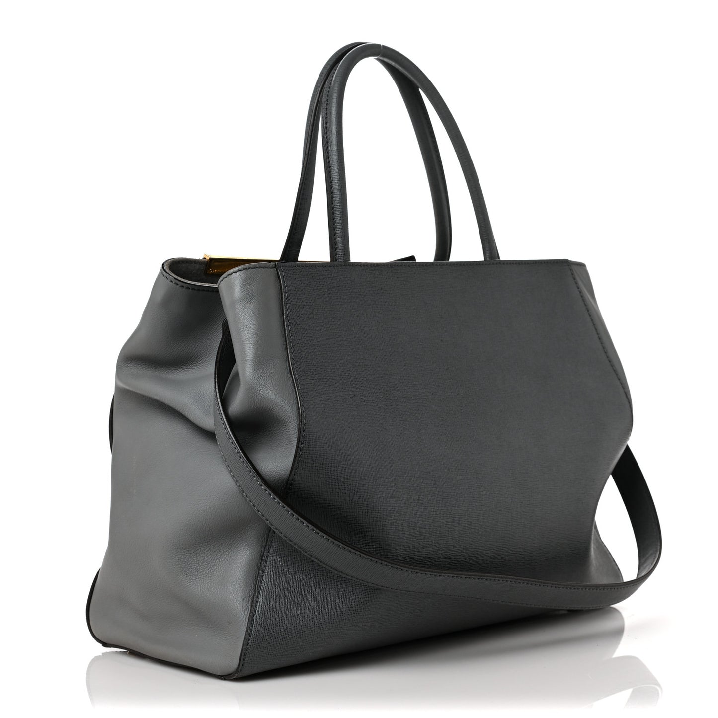 Vitello Elite Flamingo Regular 2Jours Tote Grigio Grigio Chiaro
