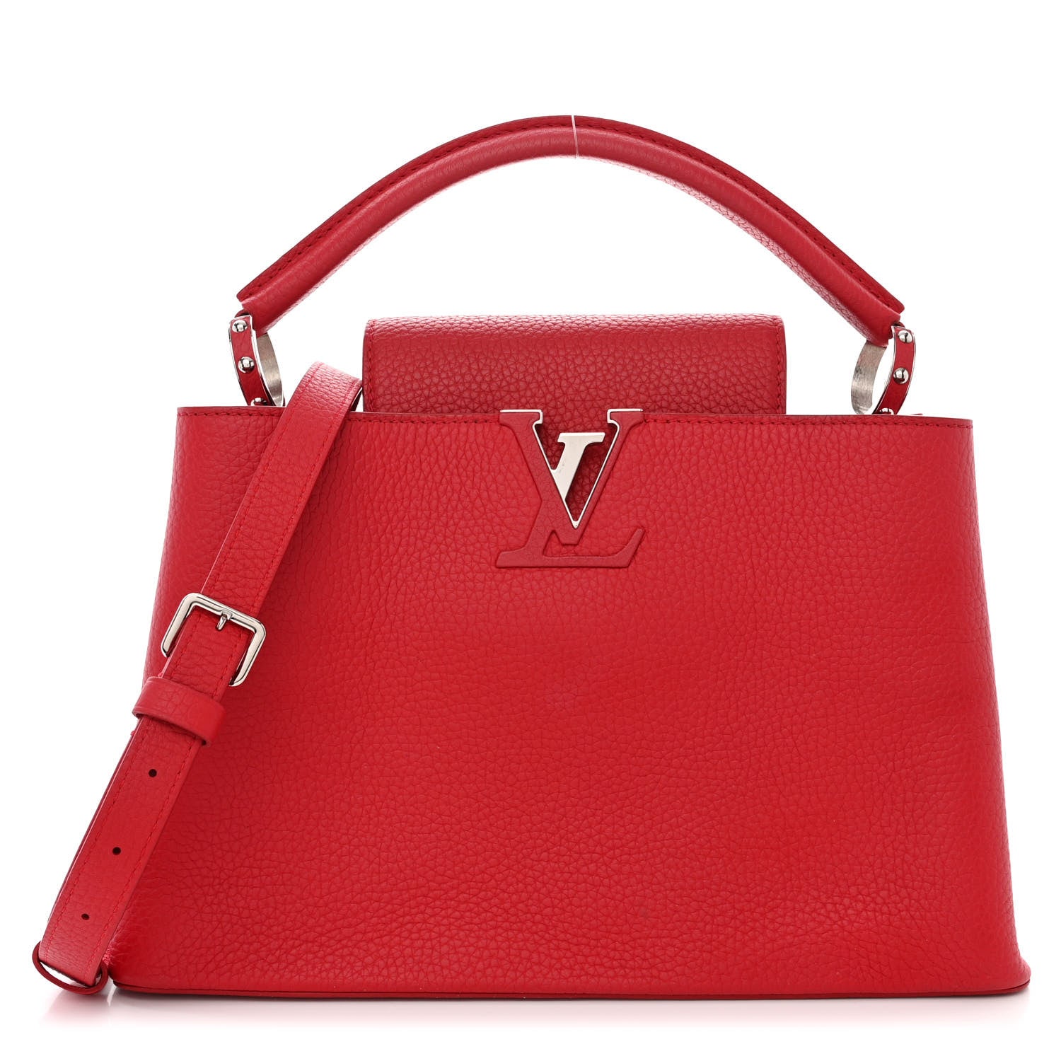 Louis Vuitton Taurillon Capucines PM Rubis 1 of 9