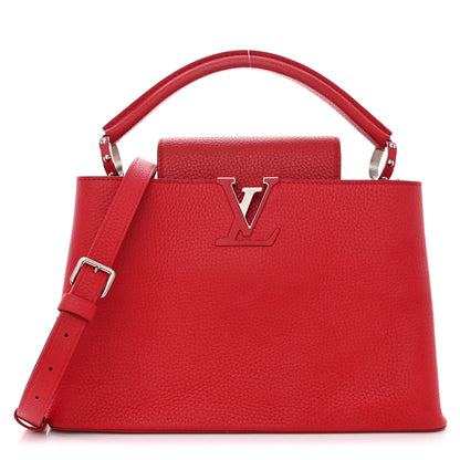 Louis Vuitton Taurillon Capucines PM Rubis 1 of 9