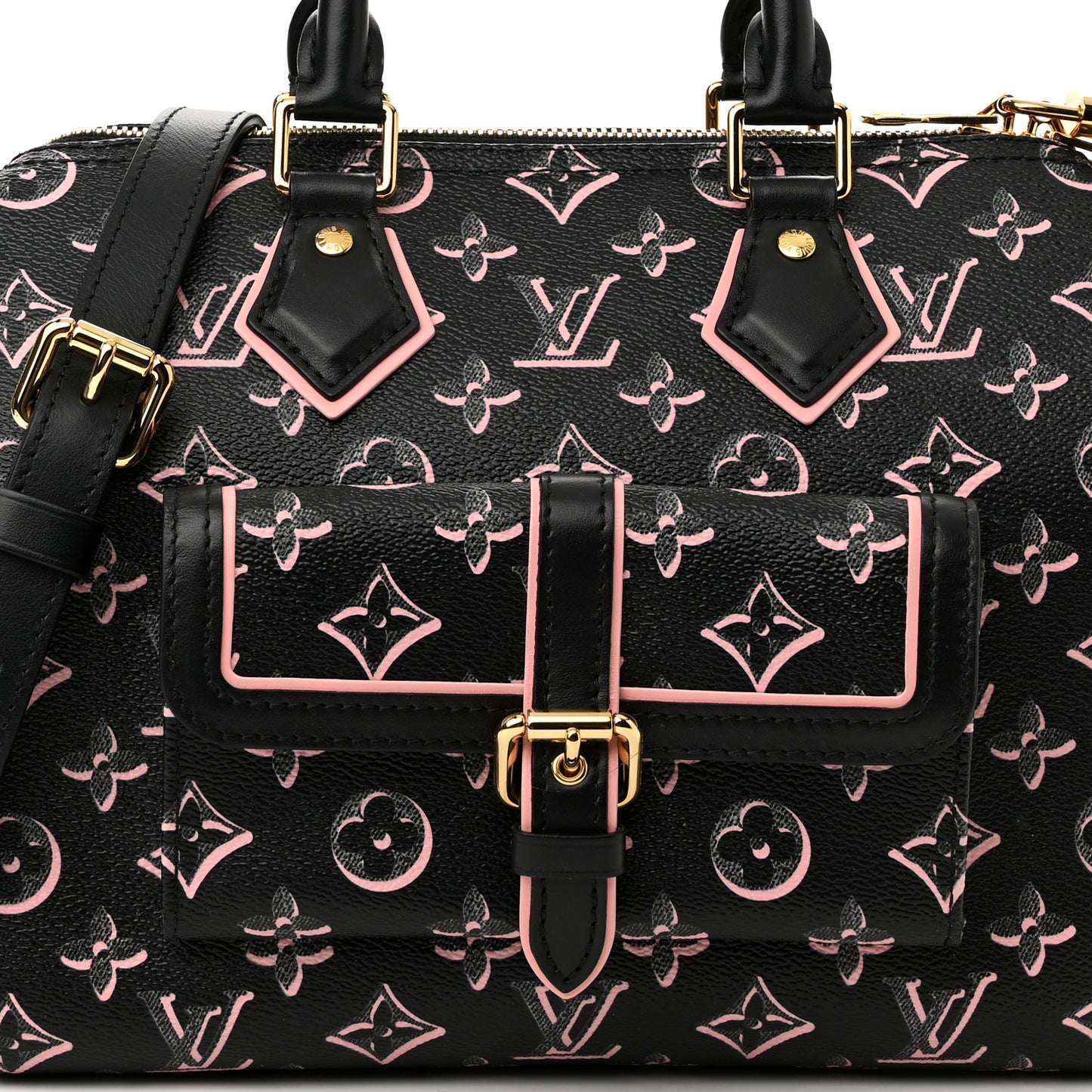 Monogram Fall for You Speedy Bandouliere 25 Black