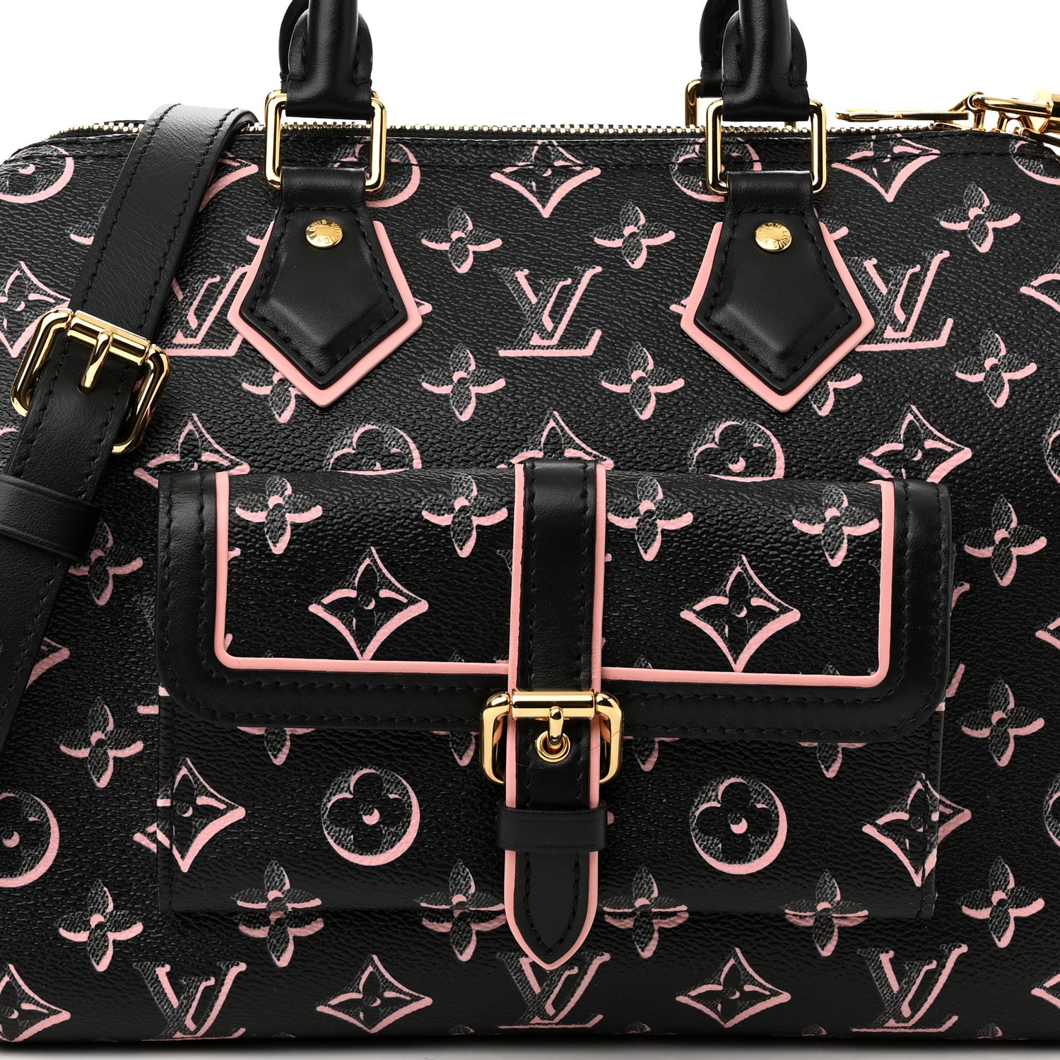 Louis Vuitton Monogram Fall for You Speedy Bandouliere 25 Black 7 of 10