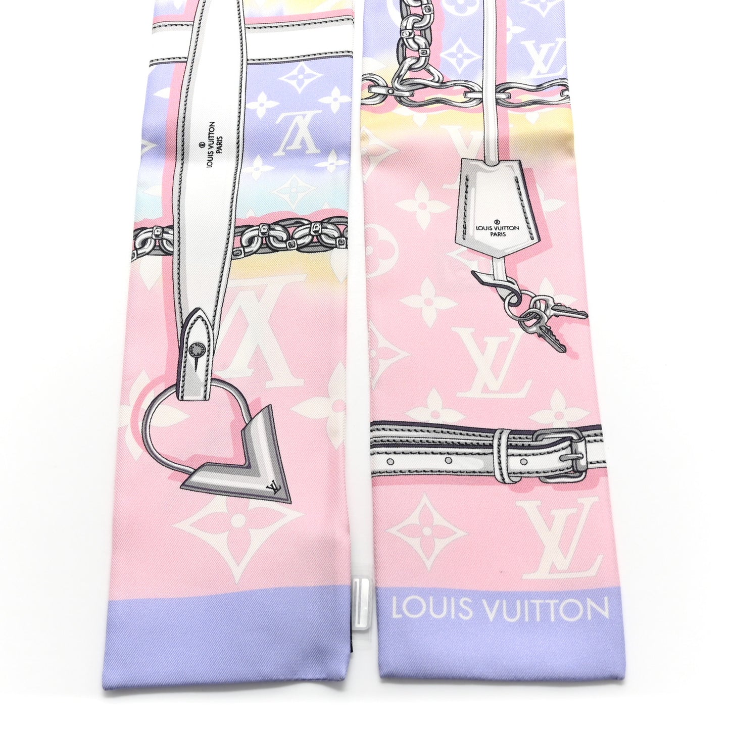 Silk Monogram Escale Confidential Bandeau Pink