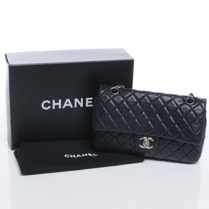 Chanel Lambskin Medium Double Flap Navy 5 of 8