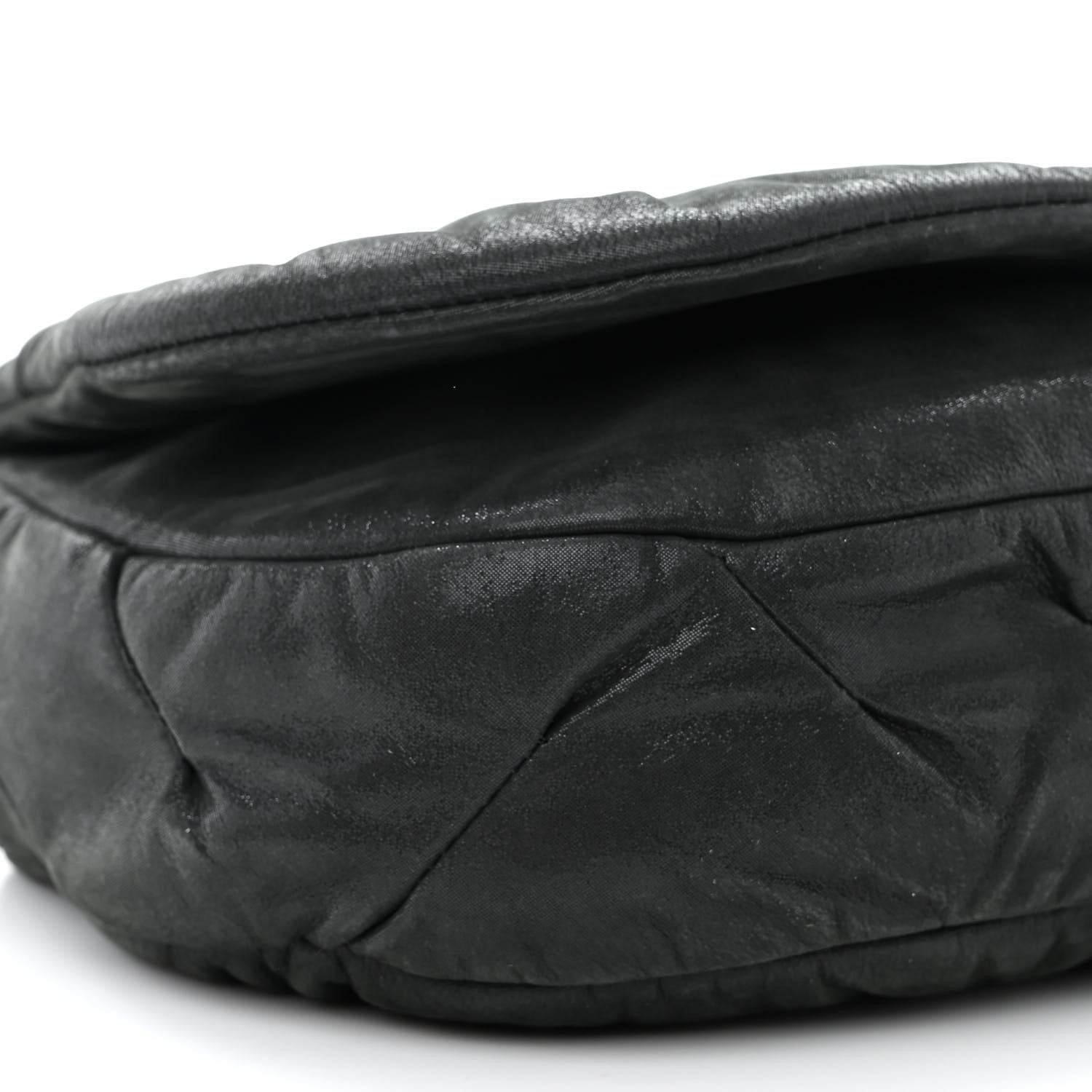 Chanel Iridescent Calfskin Glint Flap Black 9 of 11