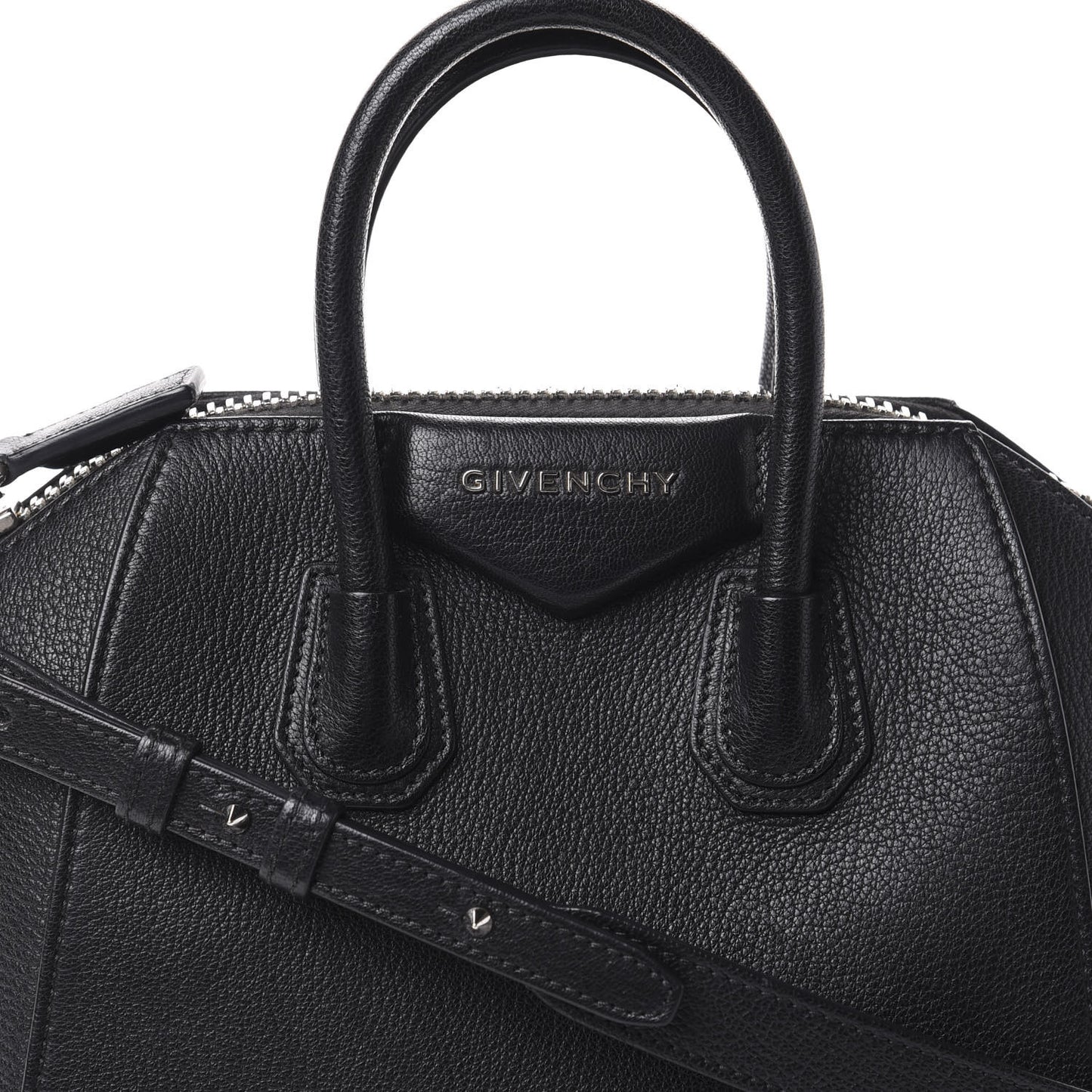 Sugar Goatskin Mini Antigona Black