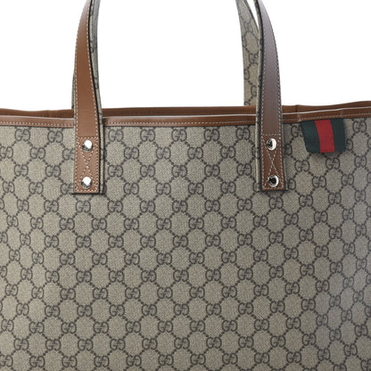 Gucci GG Plus Monogram Medium Signature Web Loop Tote Brown 8 of 12