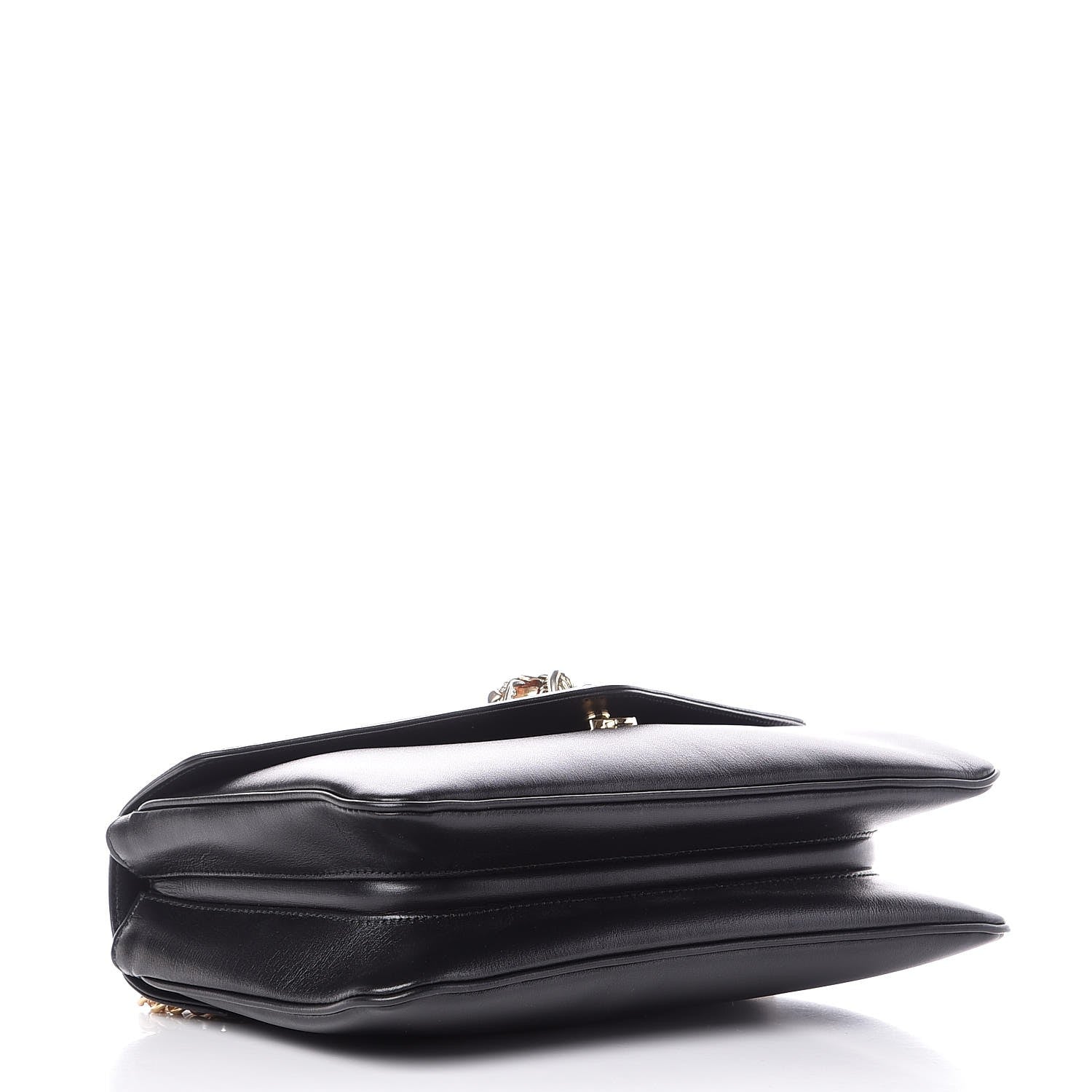 Gucci Vitello Palmellato Lux Crystal Medium Rajah Shoulder Bag Black 4 of 7