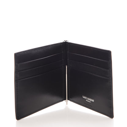 Saint Laurent Calfskin Bill Clip Card Case Black 5 of 8
