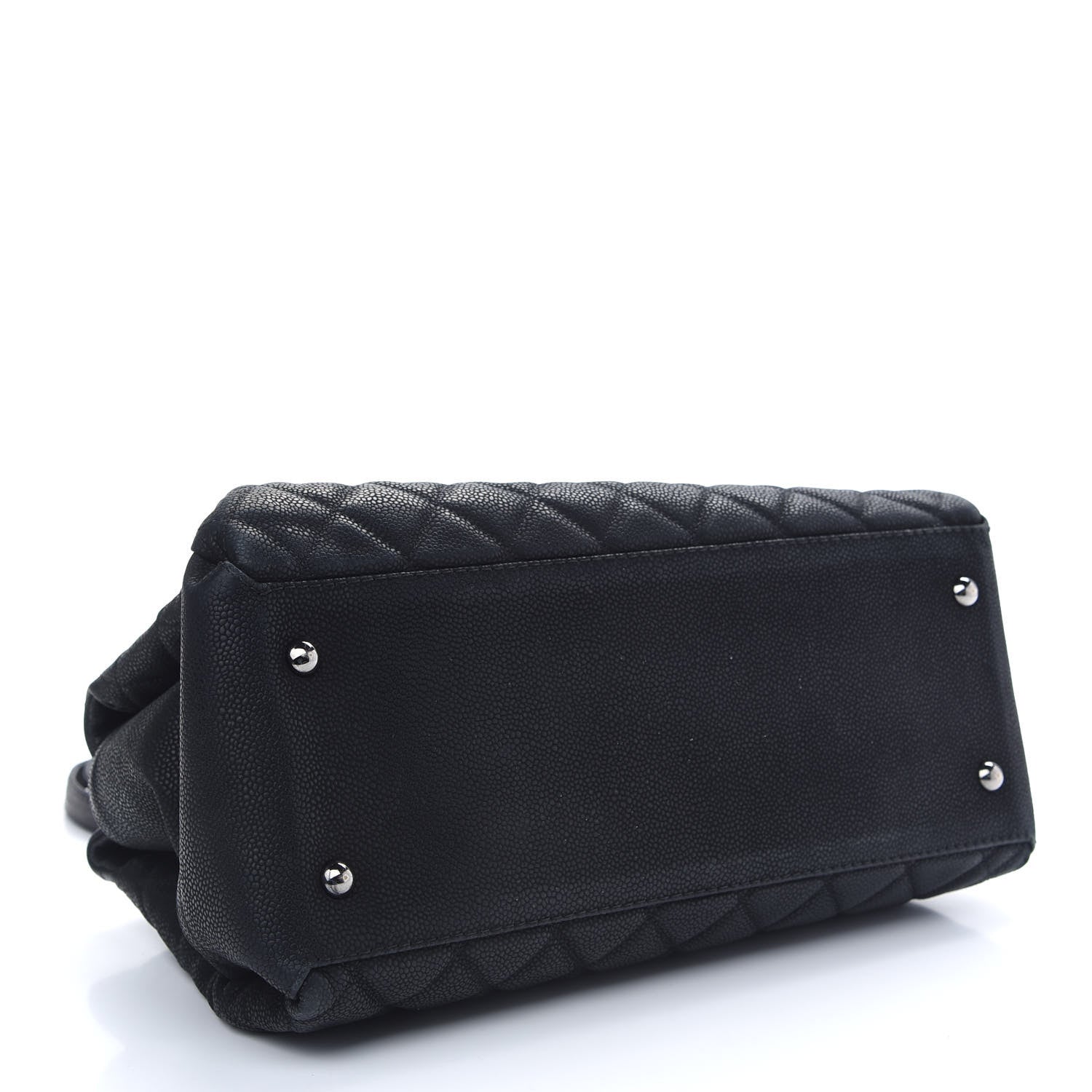 Chanel Iridescent Caviar Quilted Lady Pearly Tote Black 4 of 8
