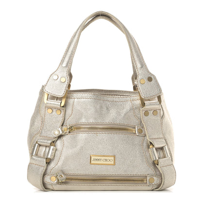 Jimmy Choo Metallic Calfskin Mahala Tote Gold 1 of 5