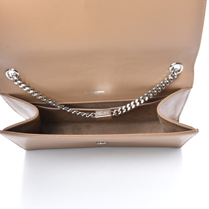 Saint Laurent Smooth Calfskin Medium Classic Monogram Kate Tassel Satchel Dark Beige 5 of 21