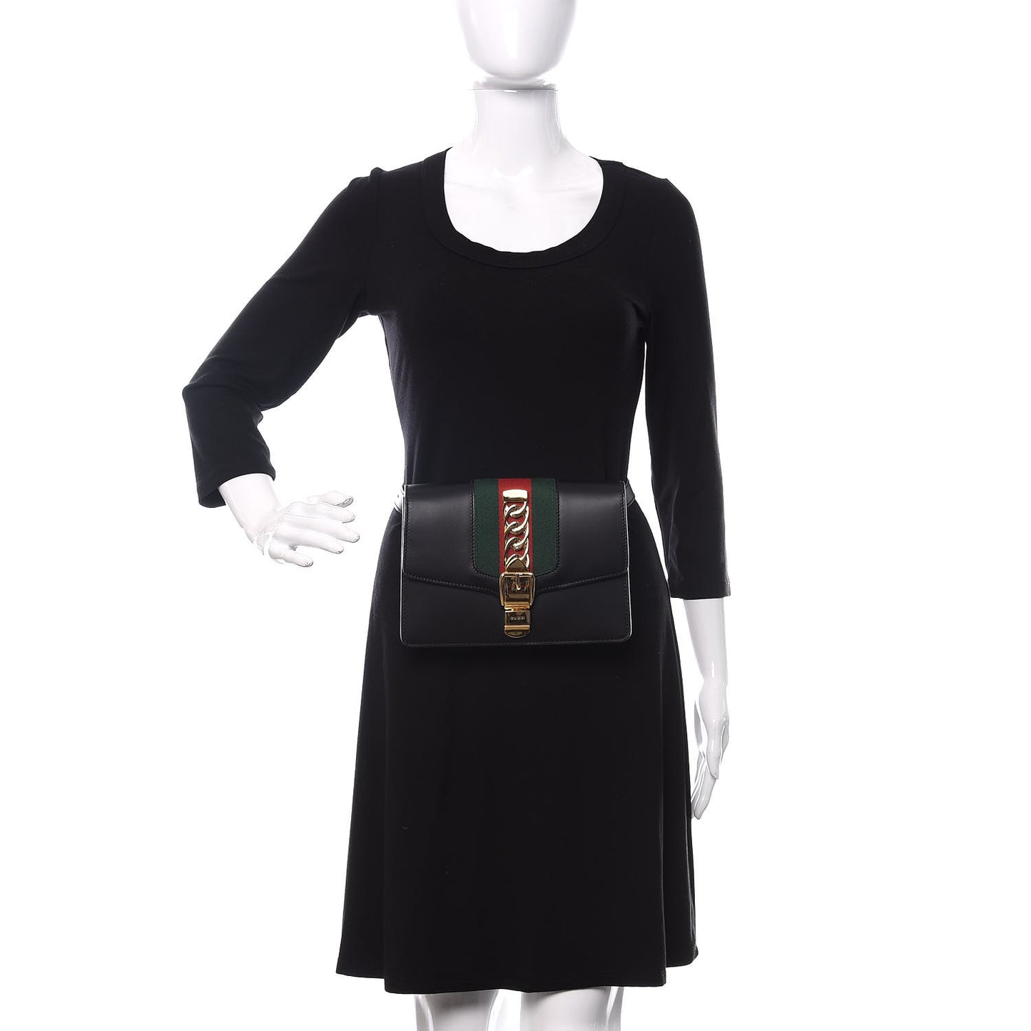 Calfskin Sylvie Belt Bag Black