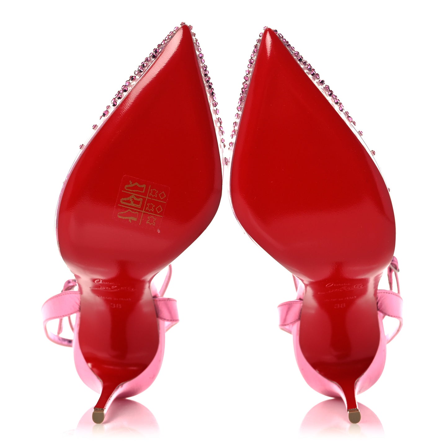 PVC Patent Psychic Spikaqueen 100 Pumps 38 Pink