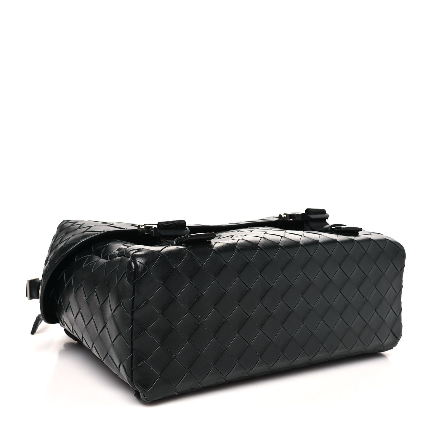 Nappa Intrecciato Postino Messenger Black