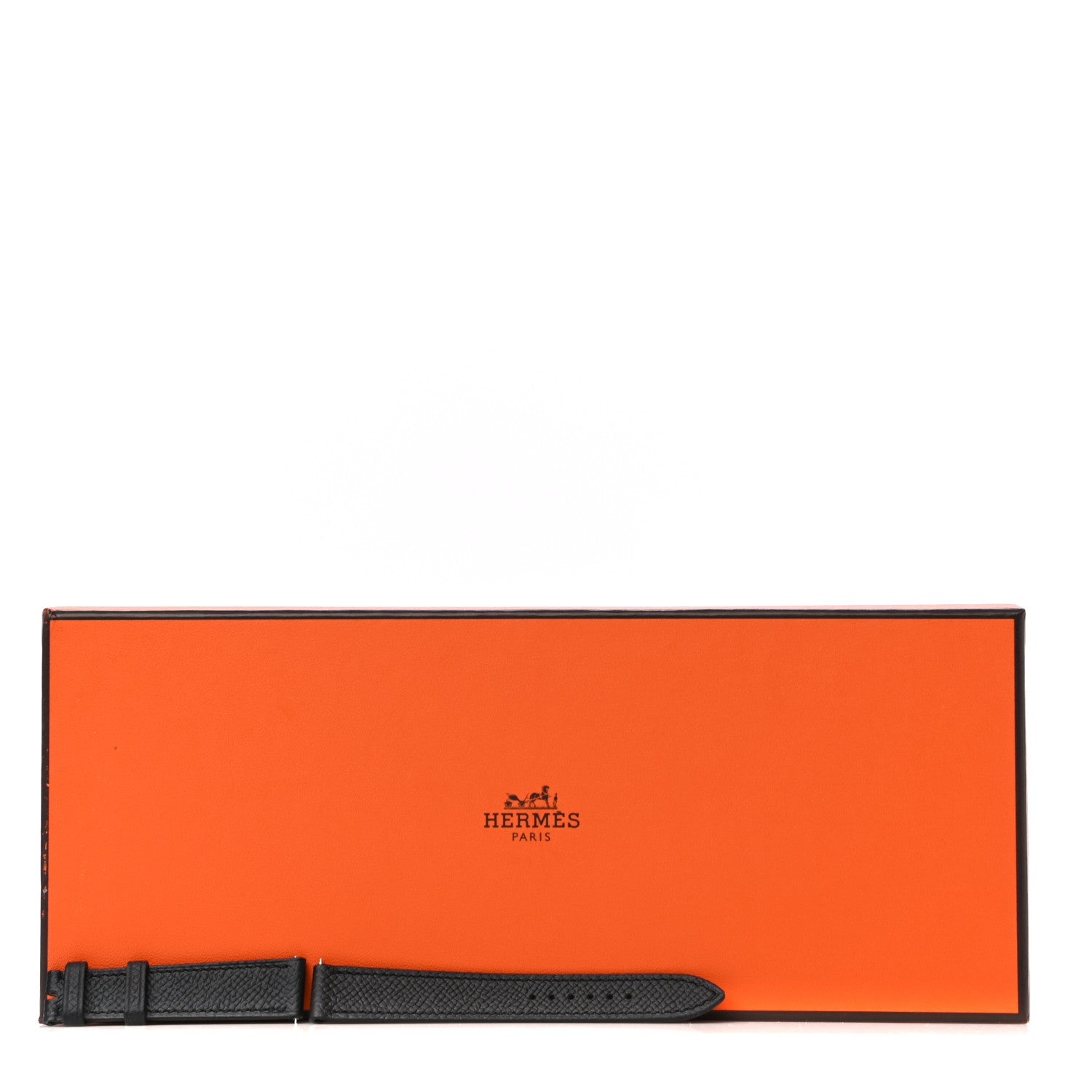 Hermes Epsom Heure H Watch 21mm Strap Black 5 of 5