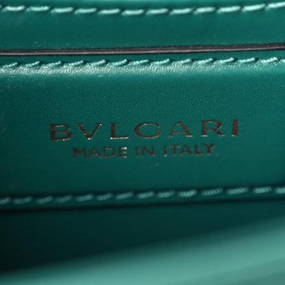Bulgari Calfskin Small Serpenti Forever Snake Strap Crossbody Bag Emerald Green 7 of 12