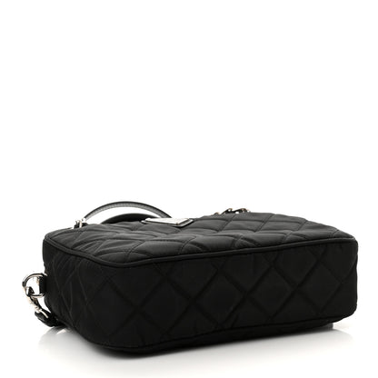 Prada Nylon Tessuto Impuntu Quilted Bandoliera Crossbody Bag Black 3 of 8