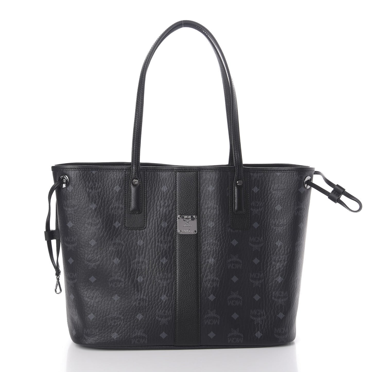 Visetos Medium Liz Reversible Shopper Tote Black