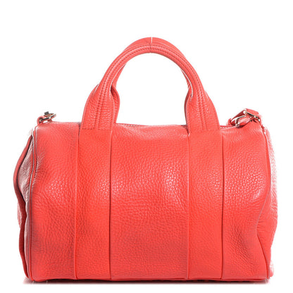 Alexander Wang Pebbled Calfskin Rocco Tangerine with Pale Gold Hardware 1 of 8