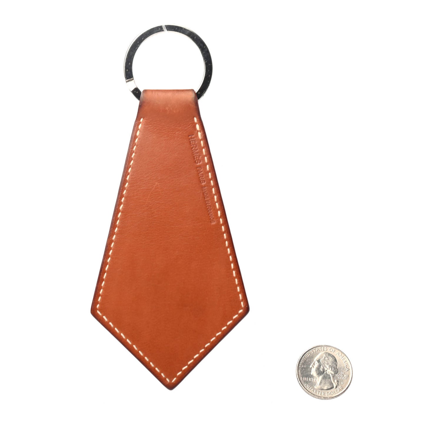 Barenia Palladium Superlucky Key Ring Fauve