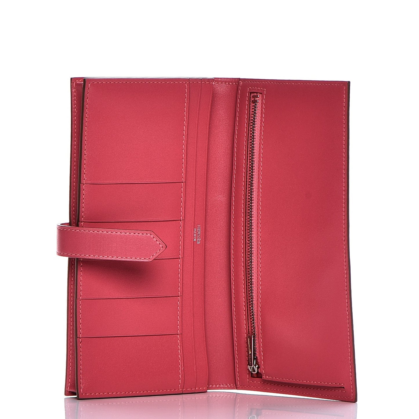 Tadelakt Bearn Gusset Wallet Rose Azalee