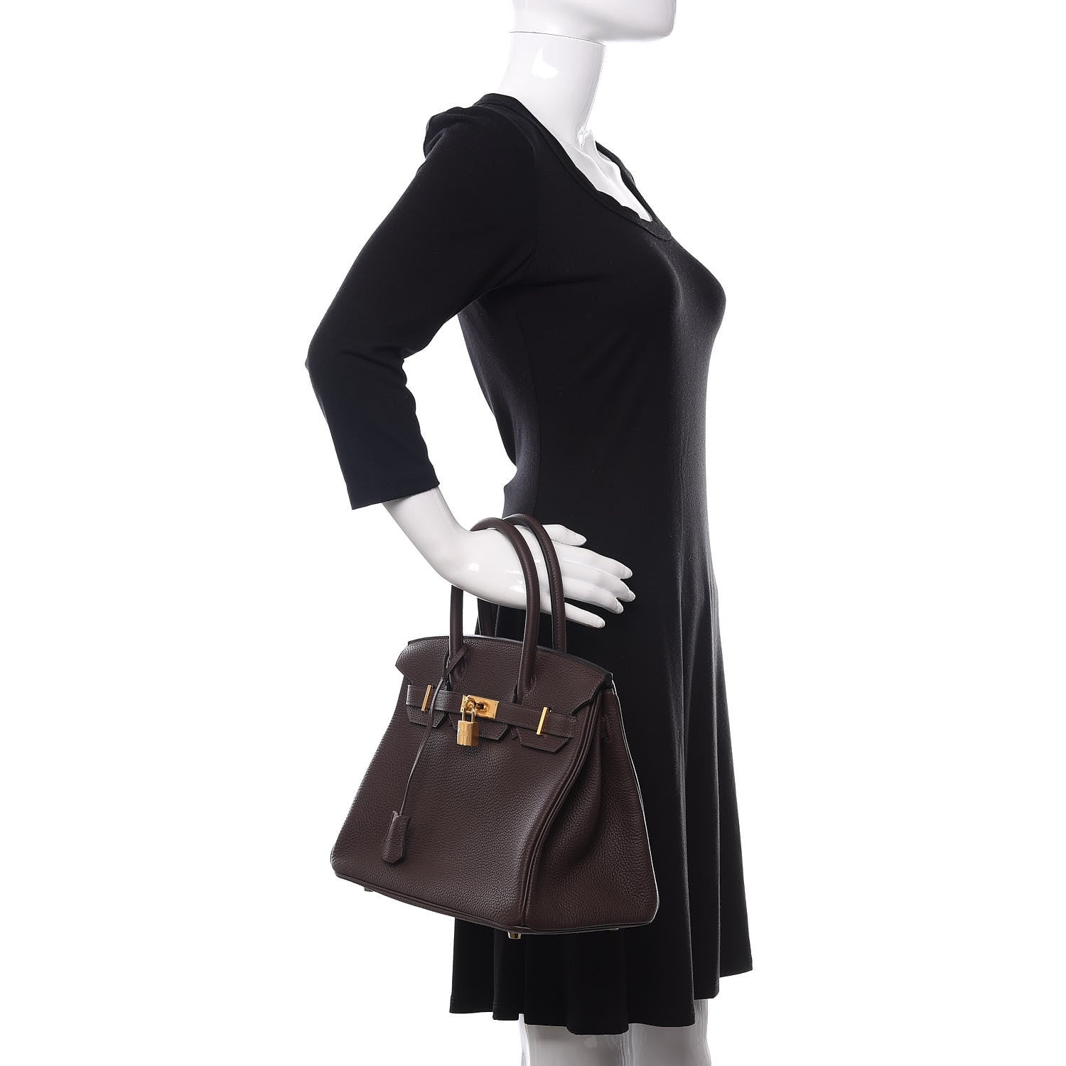 Hermes Togo Birkin 30 Chocolate 2 of 11