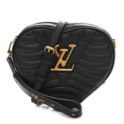 Louis Vuitton Calfskin New Wave Heart Bag Black 1 of 10