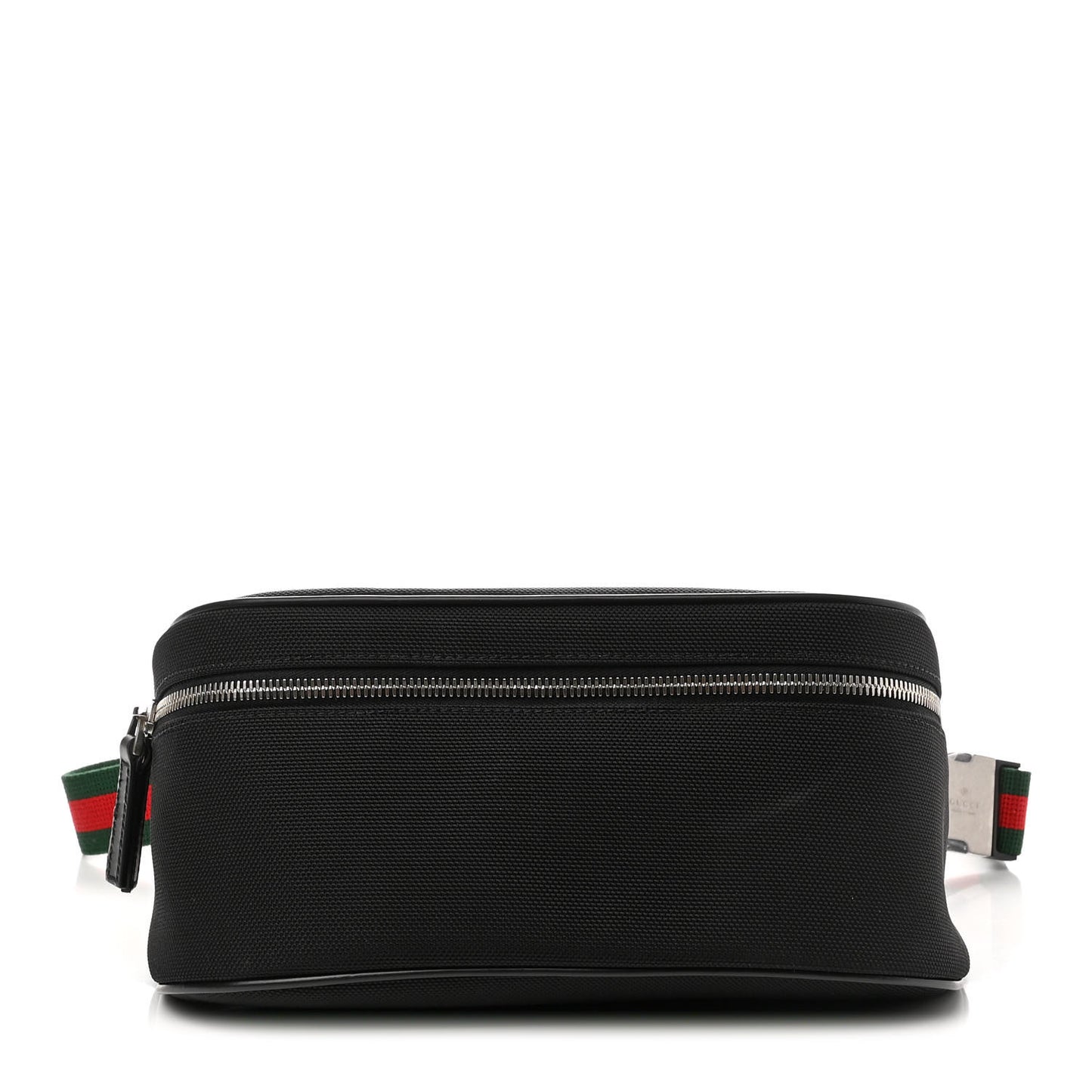 Techno Canvas Web Large Belt Bag Black