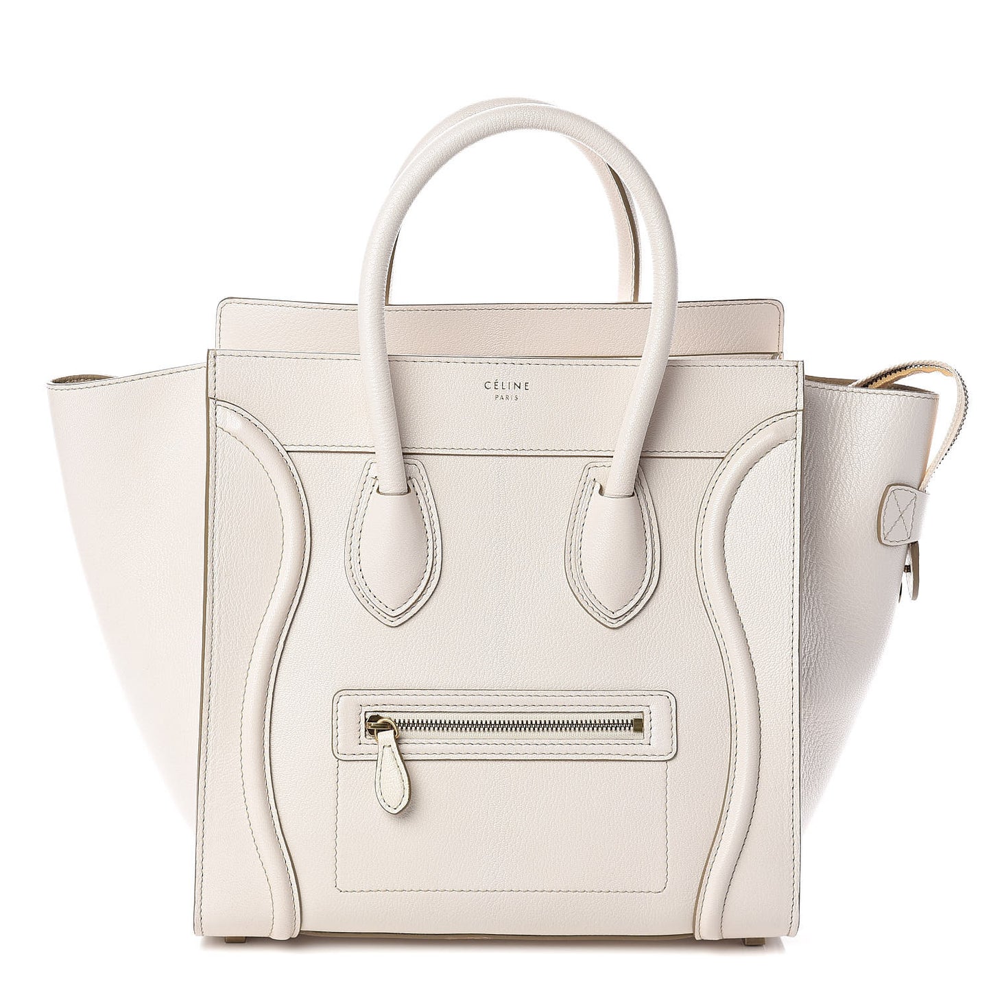 Goatskin Mini Luggage White