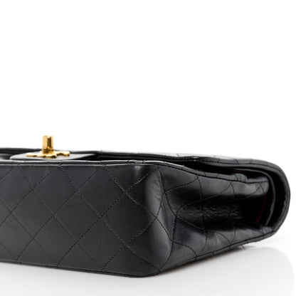 Chanel Lambskin Quilted Medium Double Flap Black 12 of 12