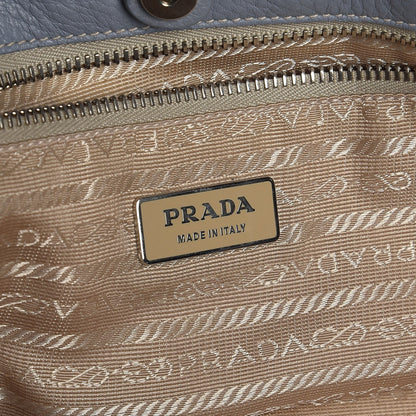Prada Vitello Daino Shopper Tote Light Blue 6 of 7