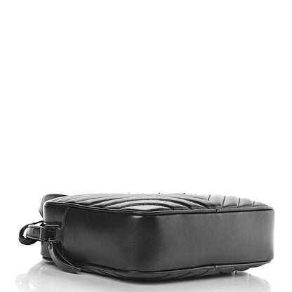Saint Laurent Calfskin Matelasse Monogram Lou Camera Bag Black 4 of 10