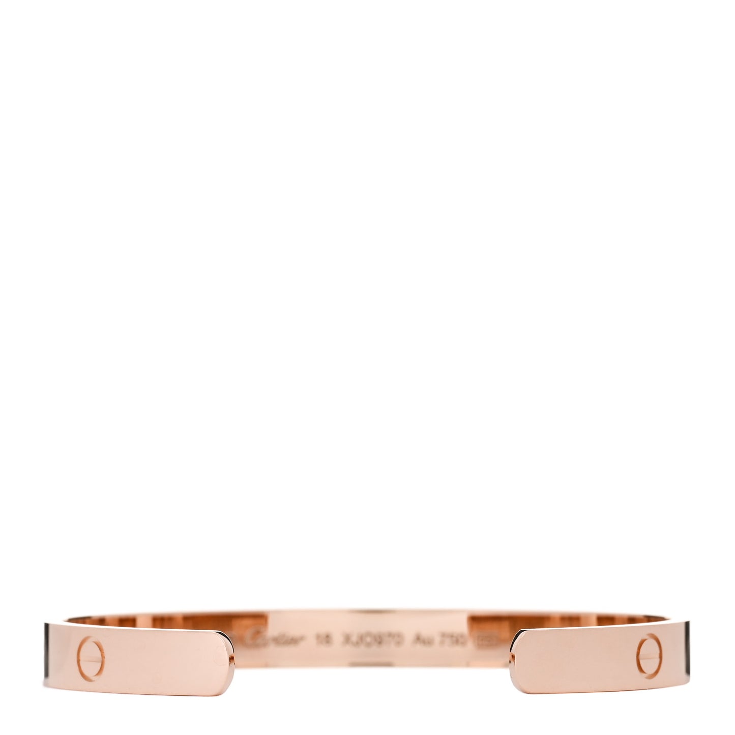 18K Pink Gold LOVE Cuff Bracelet 18