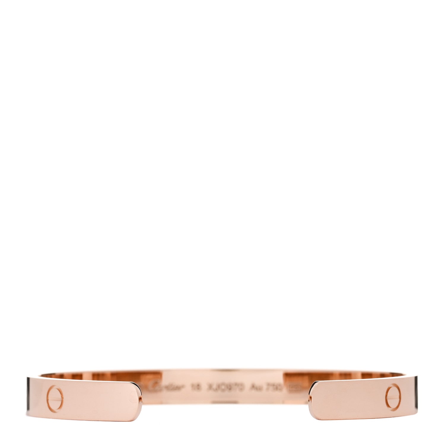 Cartier 18K Pink Gold LOVE Cuff Bracelet 18 2 of 4